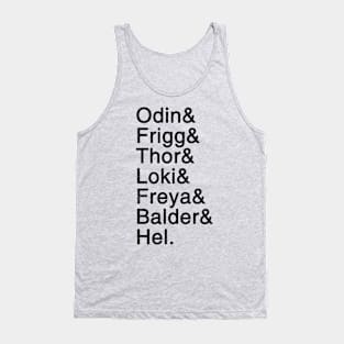 Norse Mythology Helvetica v2 Tank Top